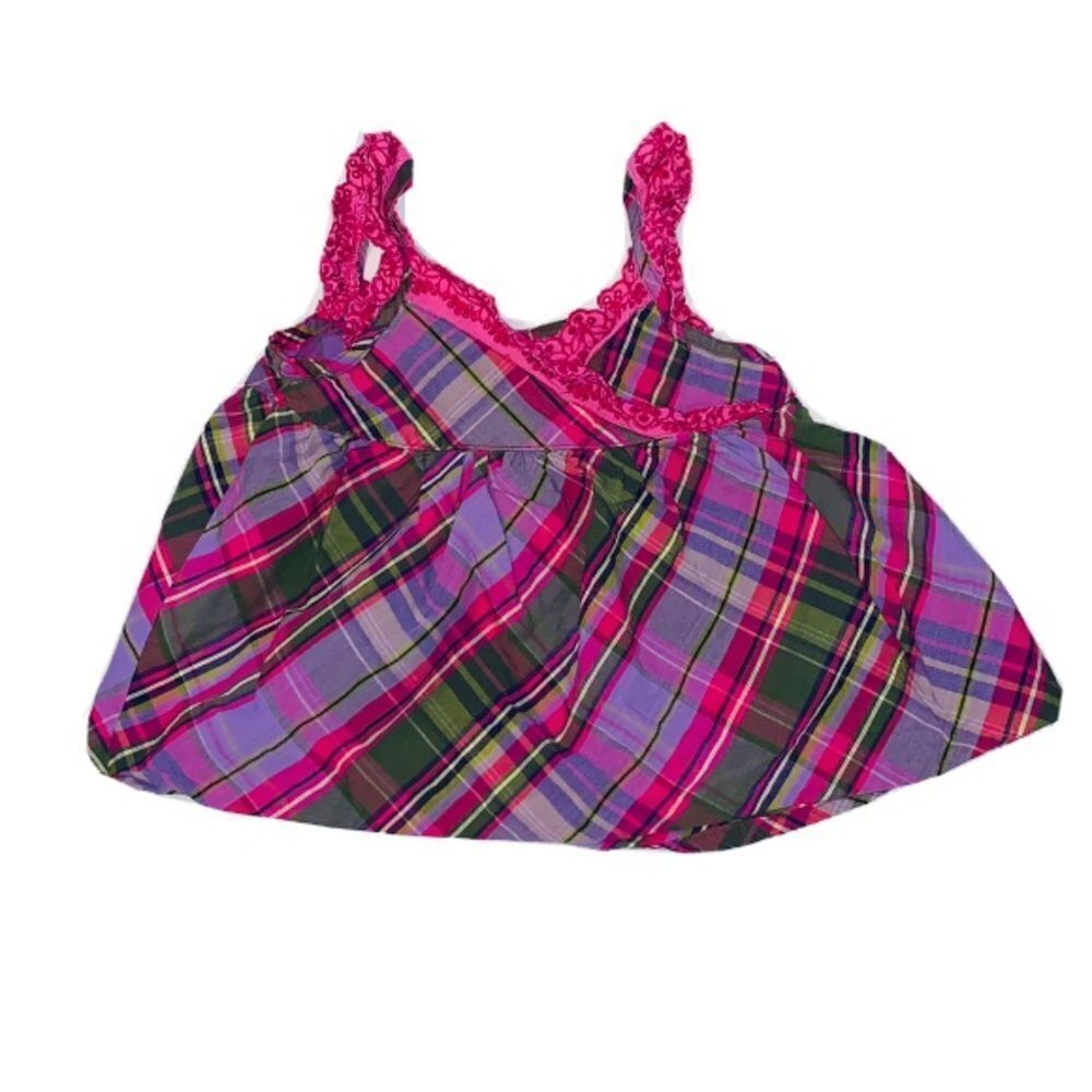 Baby Headquarters plaid tank top size 3t